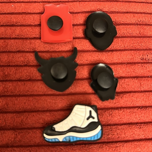 Michael Jordan Croc Shoe Charms Set of 5 NBA Basketball Jibbitz - Picture 3 of 7